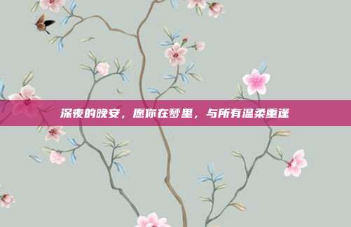 深夜的晚安，愿你在梦里，与所有温柔重逢