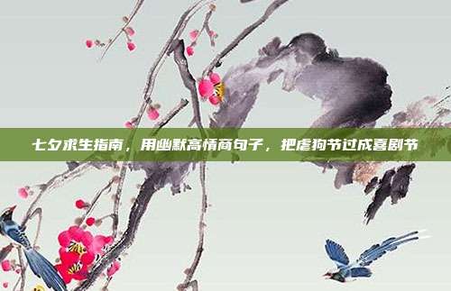 七夕求生指南，用幽默高情商句子，把虐狗节过成喜剧节