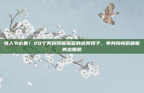 情人节必看！20个笑到邻居报警的搞笑段子，单身狗情侣都能笑出腹肌