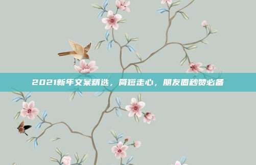 2021新年文案精选，简短走心，朋友圈秒赞必备