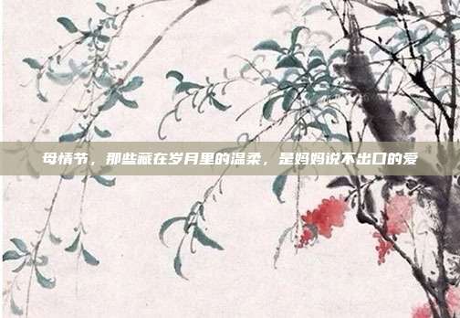 母情节，那些藏在岁月里的温柔，是妈妈说不出口的爱