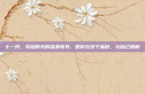 十一月，写给时光的温柔情书，愿你在这个深秋，与自己和解