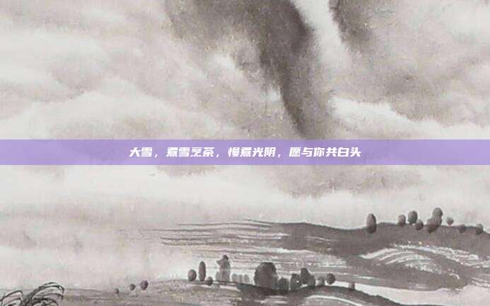 大雪，煮雪烹茶，慢煮光阴，愿与你共白头