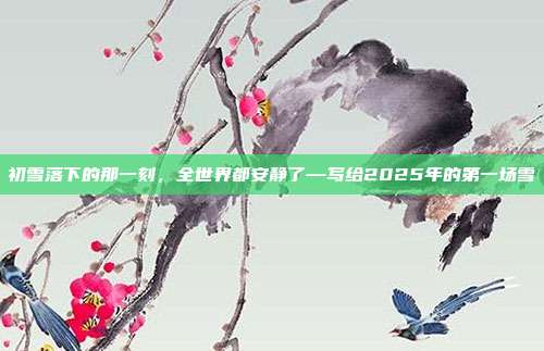 初雪落下的那一刻,全世界都安静了—写给2025年的第一场雪