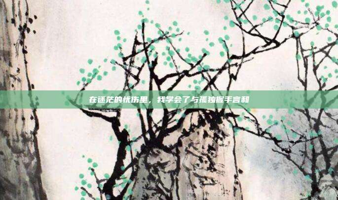 在迷茫的忧伤里,我学会了与孤独握手言和