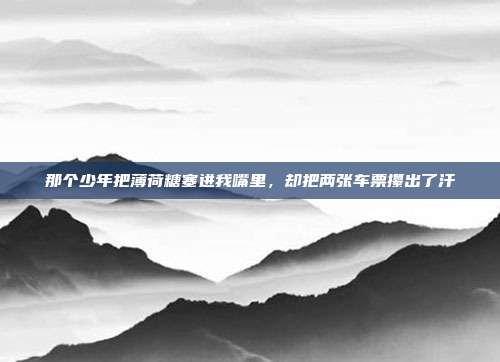 那个少年把薄荷糖塞进我嘴里,却把两张车票攥出了汗
