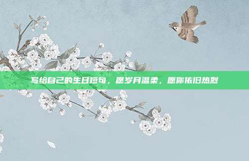 写给自己的生日短句,愿岁月温柔,愿你依旧热烈
