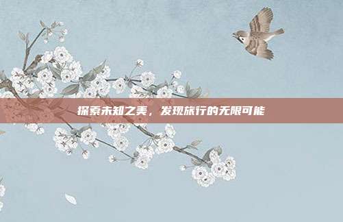 探索未知之美,发现旅行的无限可能
