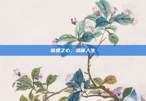感恩之心,温暖人生