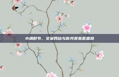 小满时节，文案网站与你共赏春意盎然