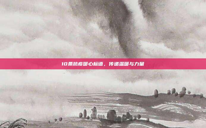 10条抗疫暖心标语,传递温暖与力量