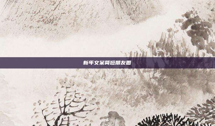 新年文案简短朋友圈