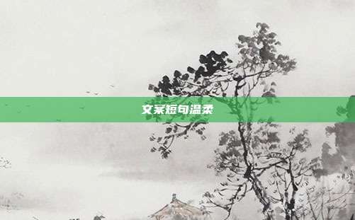 文案短句温柔