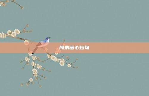 周末暖心短句
