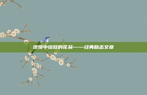 逆境中绽放的花朵——经典励志文章