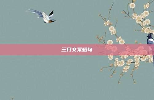 三月文案短句