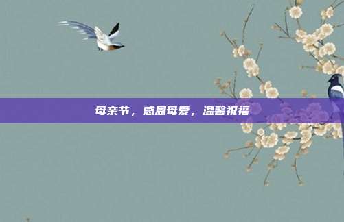 母亲节，感恩母爱，温馨祝福