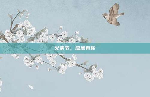 父亲节,感恩有你