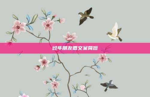 过年朋友圈文案简短