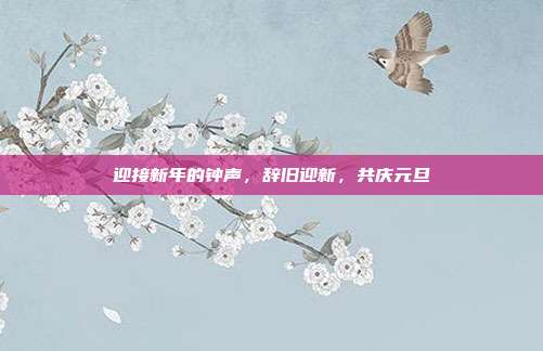 迎接新年的钟声，辞旧迎新，共庆元旦
