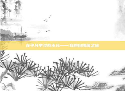 在平凡中寻找不凡——我的自媒体之旅