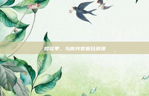 🌸樱花季，与你共赏春日浪漫🌸