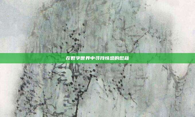 在数字世界中寻找情感的慰藉