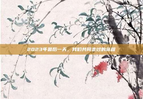 2023年最后一天,我们共同走过的旅程
