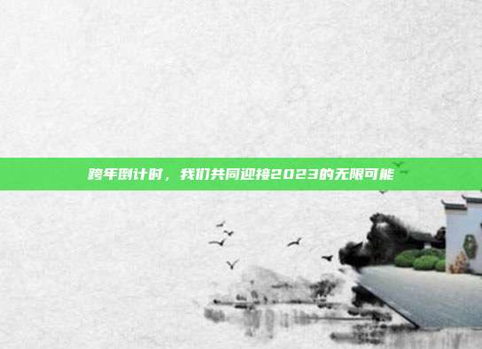 跨年倒计时,我们共同迎接2023的无限可能