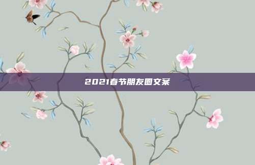2021春节朋友圈文案