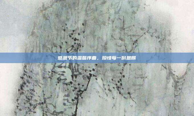 感恩节的温馨序曲,珍惜每一份恩赐