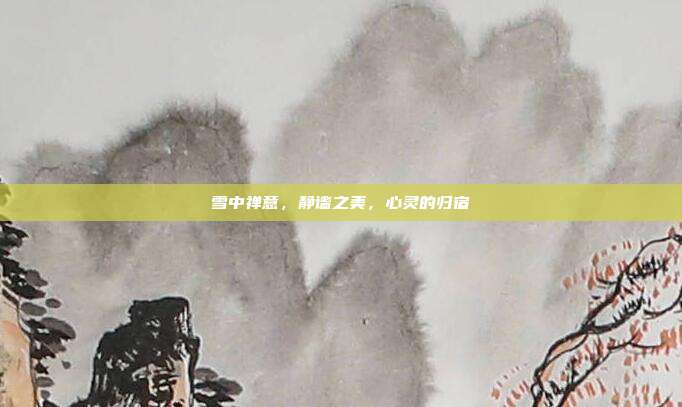 雪中禅意,静谧之美,心灵的归宿