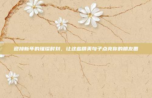迎接新年的璀璨时刻,让这些精美句子点亮你的朋友圈