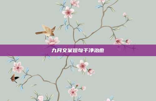 九月文案短句干净治愈