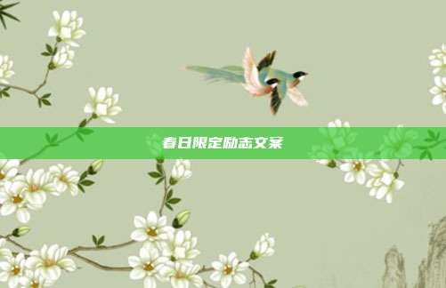春日限定励志文案