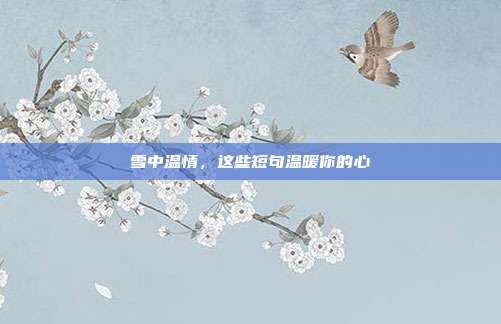 雪中温情,这些短句温暖你的心