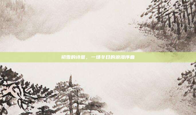 初雪的诗意，一场冬日的浪漫序曲