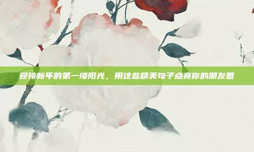 迎接新年的第一缕阳光,用这些精美句子点亮你的朋友圈