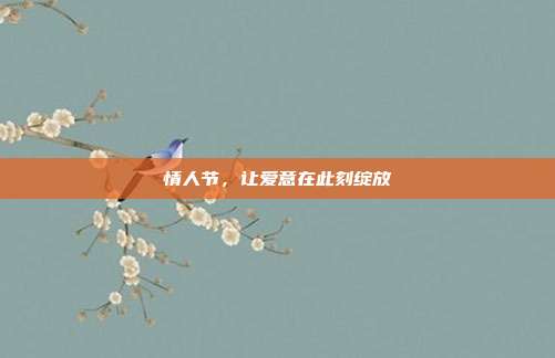 情人节，让爱意在此刻绽放