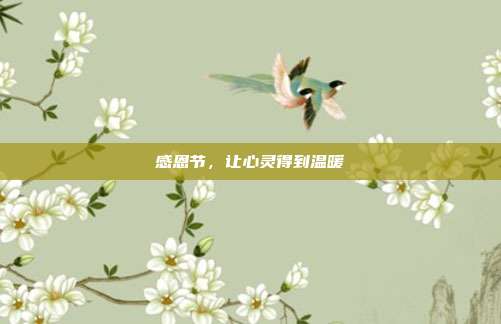 感恩节,让心灵得到温暖