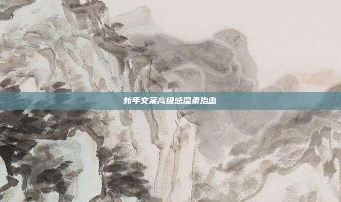 新年文案高级感温柔治愈
