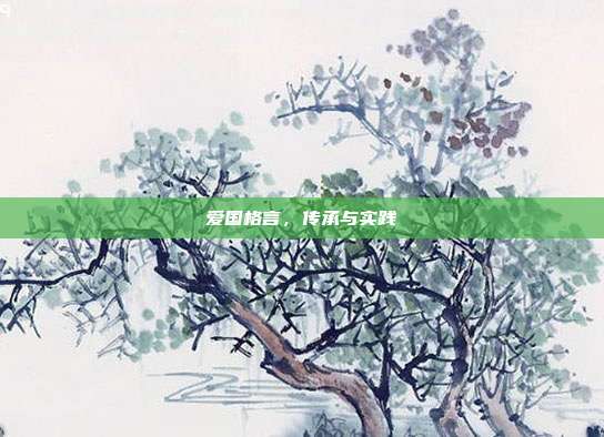 爱国格言,传承与实践