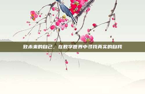 致未来的自己,在数字世界中寻找真实的自我