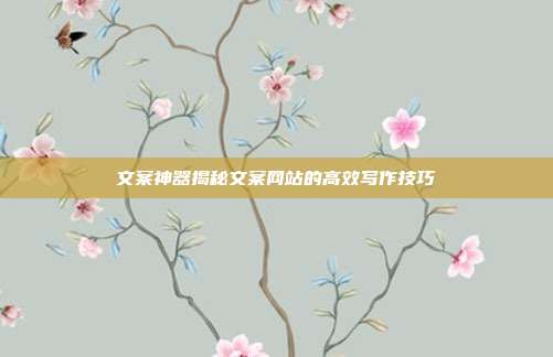 文案神器揭秘文案网站的高效写作技巧