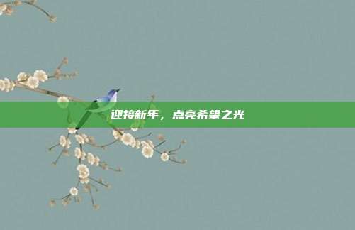迎接新年，点亮希望之光