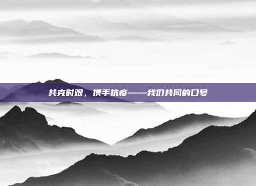 共克时艰，携手抗疫——我们共同的口号
