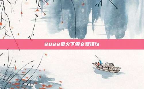 2022最火下雪文案短句