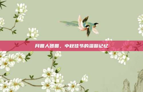 月圆人团圆，中秋佳节的温馨记忆