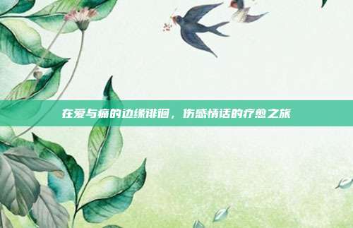 在爱与痛的边缘徘徊，伤感情话的疗愈之旅
