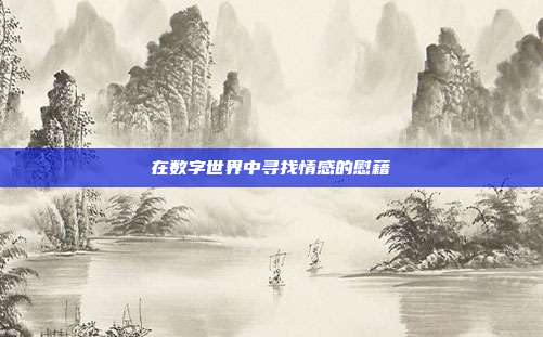 在数字世界中寻找情感的慰藉